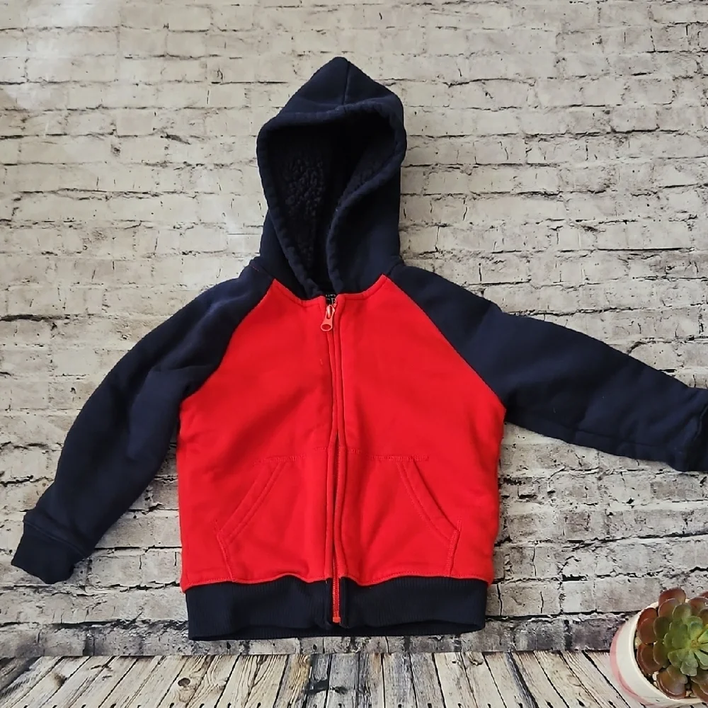 The Children's Place Red and Blue Hoodie Size 3t